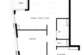 Wohnung mieten in Schottenstraße 30, 78462 Konstanz, Exklusive, neuwertige 2-Zimmer-Wohnung mit gehobener Innenausstattung mit Balkon und EBK in Konstanz