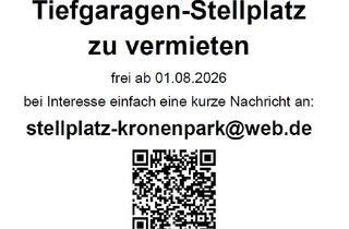 Garagen mieten in Schütte-Lanz-Str. 22, 15711 Königs Wusterhausen, Stellplatz in der Tiefgarage Schütte-Lanz-Straße