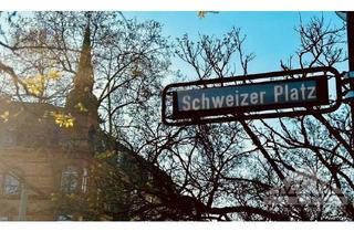 Praxen kaufen in Schweizer Platz, 60596 Frankfurt, Charakteristische Gewerbeeinheit im Stilaltbau mit großer Außenfläche und PKW-Stellplätzen nahe Schweizer Platz