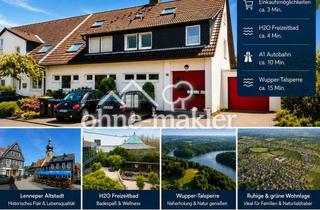 Wohnung kaufen in Hackenberg 16, 42897 Remscheid, Eigentumswohnung mit Wintergarten, 2 Stellplätze, 1 gr. Garage, Garten in Bestlage Remscheid-Lennep