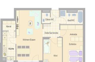Wohnung mieten in Allmendstraße, 71282 Hemmingen, Helle 3 1/2-Zimmer-Wohnung mit Südbalkon!