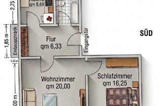 Wohnung mieten in 22523 Eidelstedt, Modernisierte & Teilmöblierte 2-Zimmer-Wohnung in Hamburg Eidelstedt