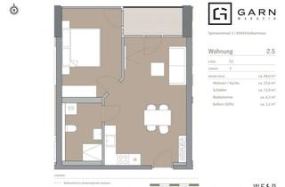 Wohnung mieten in 83059 Kolbermoor, 2-Zimmer Neubauwohnung mit ca. 48 m² Wohnfläche, über den Dächern der Alten Spinnerei in Kolbermoor