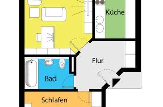 Wohnung kaufen in 01189 Dresden, Attraktive Kapitalanlage: Moderne 2-Zimmer-Wohnung mit effizientem Grundriss