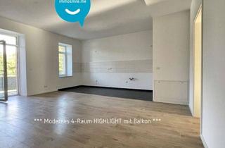 Wohnung mieten in 09126 Chemnitz, 4-Raum • moderne offene Küche • großer Balkon • 2 Bäder mit Wanne+Dusche • Grillplatz • Stellplatz