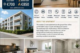 Wohnung mieten in 89537 Giengen, Neues 2-Zimmer Appartement mit EBK und Terrasse