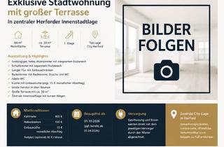 Wohnung mieten in Brüderstraße, 32052 Herford, Exklusive Stadtwohnung - 2,5 Zimmer - 84 m² mit großer Terrasse 1A Lage Herford