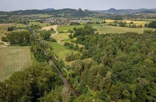 Grundstück zu kaufen in 78224 Singen, Idyllischer ruhiger Garten mit Hütte und direktem Aachzugang