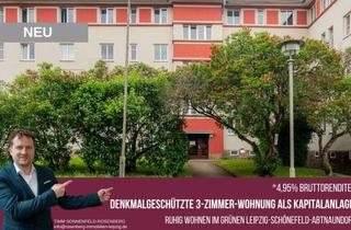 Wohnung kaufen in Fliederhof 6 WE06/10, 04347 Leipzig, Gepflegte 3-Zimmer-Kapitalanlage im charmanten Altbau in Leipzig / Schönefeld *4,95% Brottorendite*