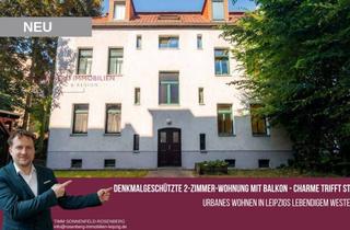 Wohnung kaufen in Rabenerstraße 7 WE13, 04177 Leipzig, Denkmalgeschützte 2-Raumwohnung mit Balkon in Leipzig-Altlindenau
