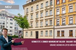 Wohnung kaufen in Friedrich-Bosse-Straße 53 WE01, 04159 Leipzig, Charmante 3-Raumwohnung mit Balkon im beliebten Stadtteil Möckern!
