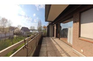 Wohnung kaufen in 47249 Wanheim-Angerhausen, Helle Eigentumswohnung mit Rheinblick, Balkon und Garage in ruhiger Lage