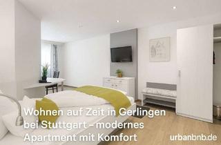 Immobilie mieten in Kronengasse, 70839 Gerlingen, Zeitwohnen in Gerlingen: Modernes Apartment nahe Bosch, Trumpf & Thales – voll ausgestatte