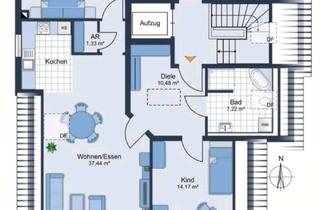 Wohnung mieten in 86845 Großaitingen, Moderne 3-Zi-DG Wohnung mit hochw. EBK ,Lift, großem Balkon, Garage und Stellplatz zu vermieten