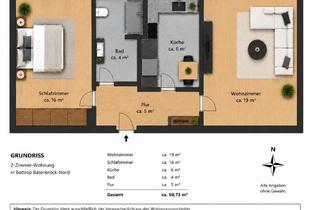 Wohnung mieten in Danziger Straße 30, 46238 Batenbrock, Kernsanierte 2-Zimmer-Wohnung in Bottrop Batenbrock-Nord