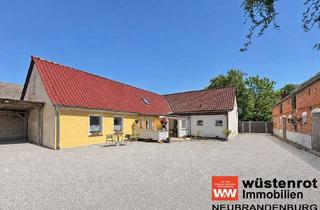 Haus kaufen in 17291 Randowtal, MIT WÄRMEPUMPE UND PHOTOVOLTAIK: VIERSEITEN-MEHRGENERATIONENHOF MIT VIEL PLATZ FÜR MENSCH UND TIER