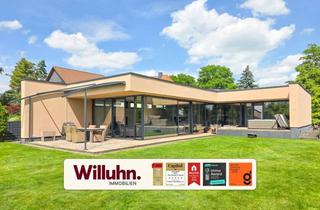 Haus kaufen in 04425 Taucha, Luxuriöser Bungalow | Klimaanlage | Fußbodenheizung | Doppelgarage | Pool