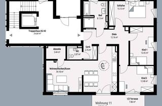 Wohnung kaufen in Schelmenhofstraße, 87600 Kaufbeuren, Familientraum - Neubau: 4-Zi-Whg. mit schönem Garten in Bahnhofsnähe! Effizienzhaus 55! Whg.Nr. 11