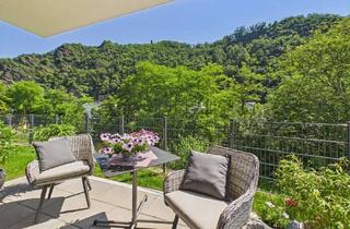 Wohnung kaufen in 56130 Bad Ems, Erstbezug-Flair in Bad Ems: Exklusive 3-Zimmer-Erdgeschosswohnung mit zwei Terrassen!
