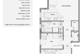 Wohnung mieten in Kantstraße, 74321 Bietigheim-Bissingen, Nachhaltig wohnen im Neubau: Stilvolle 3-Zimmer-Wohnung mit Terrasse & Tiefgarage