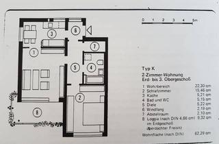 Wohnung mieten in Neustadt 16, 37073 Göttingen, 2-Raum-Dachgeschosswohnung mit Balkon und EBK in Göttingen