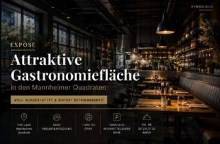 Gastronomiebetrieb mieten in 68159 Mannheim, Voll ausgestattete Gastronomiefläche in Top-Lage der Mannheimer Quadrate