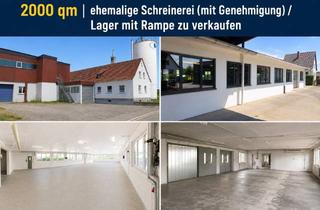 Gewerbeimmobilie kaufen in 96242 Sonnefeld, ehemalige Schreinerei (genehmigt) | Gewerbehalle (ca. 1500 + 500 überdachte Freifläche) großzügiges