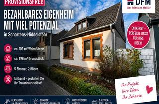Einfamilienhaus kaufen in 26419 Schortens, PROVISIONSFREI: Bezahlbares Eigenheim im gefragten Schortens Middelsfähr sucht Handwerkerfamilie