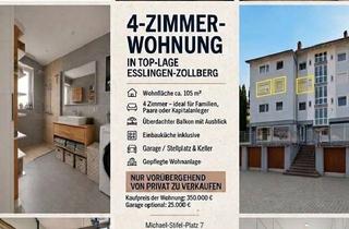 Wohnung kaufen in 73734 Esslingen, Esslingen am Neckar - 4-Zimmer-Wohnung in Top-Lage Esslingen-Zollberg - Provisionsfrei
