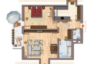 Wohnung kaufen in Haydnweg, 82538 Geretsried, Pfiffige 2-Zimmer-Dachgeschosswohnung mit großem Balkon
