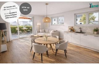 Wohnung kaufen in Alemannenstraße 15, 71272 Renningen, KFW 40 QNG: 3-Zi.-EG-Wohnung mit West-Terrasse