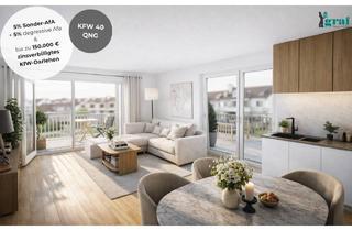 Wohnung kaufen in Alemannenstraße 15, 71272 Renningen, 3 Zi. mit 2 Balkonen - ALTERSGERECHT & KFW 40 QNG