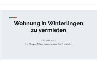 Wohnung mieten in 72474 Winterlingen, Wohnung in Winterlingen zu vermieten