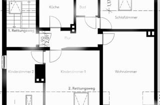 Wohnung mieten in Klarastraße, 45968 Gladbeck, 4.5 Zi.-Dachgeschoss Gladbeck Brauck