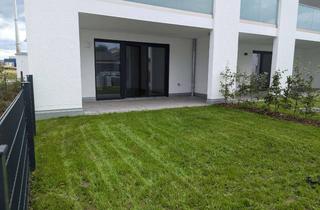 Wohnung mieten in 94447 Plattling, Moderne 4-Zimmer Erdgeschosswohnung (inkl. EBK) mit Terrasse und Garten!