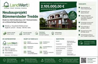 Mehrfamilienhaus kaufen in 26133 Oldenburg, Neubauprojekt, ein von zwei modernen Mehrfamilienhäuser mit 7 Wohneinheiten im KfW-40-Standard mit Q