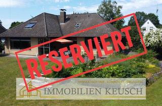 Haus kaufen in 27367 Hassendorf, Traumgarten mit Teich, Bungalow mit Ausbaupotenzial & Sonnenterrasse in ruhiger Lage, Doppelgarage