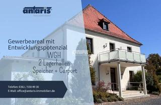 Anlageobjekt in 99625 Kölleda, antaris Immobilien GmbH ** Entwicklungsareal mit 2 Hallen + WGH auf großzügigem Grundstück **
