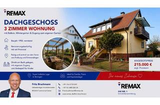 Wohnung kaufen in 79331 Teningen, Traumhaft schöne vermietete 3-Zimmer-Wohnung im DG mit Garage, Balkon, Wintergarten, Garten am Bach