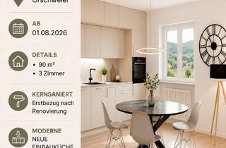 Wohnung mieten in Hauptstraße, 77972 Mahlberg, Kernsanierte 3-Zimmer-Wohnung (90 m²) mit neuer Einbauküche & 2 Stellplätzen in Orschweier