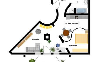 Wohnung mieten in 36039 Fulda, supergemütliche 1,5 ZKB Souterrainwohnung 71qm EBK & Terr FD-Niesig