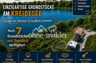 Immobilie kaufen in 21745 Hemmoor, Seegrundstück LK Cuxhaven ca. 970 m² 1. Reihe, Panorama-Seeblick, 1a-Lage von 21745 Hemmoor
