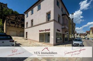 Anlageobjekt in 91788 Pappenheim, Historisches Immobilienensemble mit Gewerbe, Wohnen und denkmalgeschützter Scheune in Pappenheim