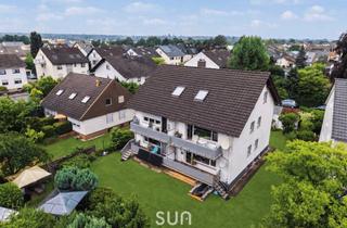 Wohnung kaufen in 63110 Rodgau, RODGAU-JÜGESHEIM VON OBEN ERLEBEN! – Renovierte Dachgeschosswohnung in Feldnähe mit Garten