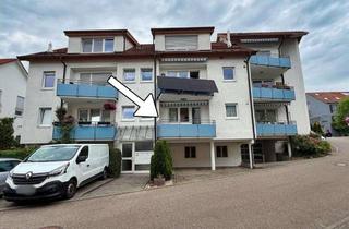 Wohnung kaufen in 73630 Remshalden, Remshalden: Helle 3-Zimmer-Hochparterrewohnung mit Balkon, Terrasse und viel Platz für den Fuhrpark