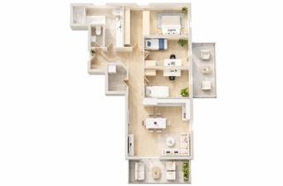 Wohnung kaufen in Südhang, 85298 Scheyern, Exklusive 4-Zimmer-Wohnung mit 2 Balkonen