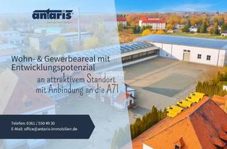 Anlageobjekt in 99625 Kölleda, antaris Immobilien GmbH ** Vielseitiges Gewerbe- & Wohnareal auf großem Grundstück **