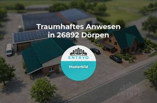 Haus kaufen in 26892 Dörpen, Traumhaftes Anwesen: Großzügiges Haus mit angrenzendem Festssaal und Baumaschinenhalle in Dörpen