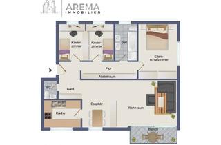 Wohnung mieten in Großwallstädter Straße 27, 63843 Niedernberg, Großzügige 4-Zimmer-Wohnung mit Balkon, Stellplatz und familienfreundlichem Grundriss in Niedernberg