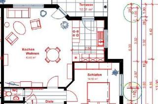 Wohnung mieten in Bohninger Weg, 75236 Kämpfelbach, 3Zi.Whg EG mit Kühlung, Lüftung, Terrasse und Garten